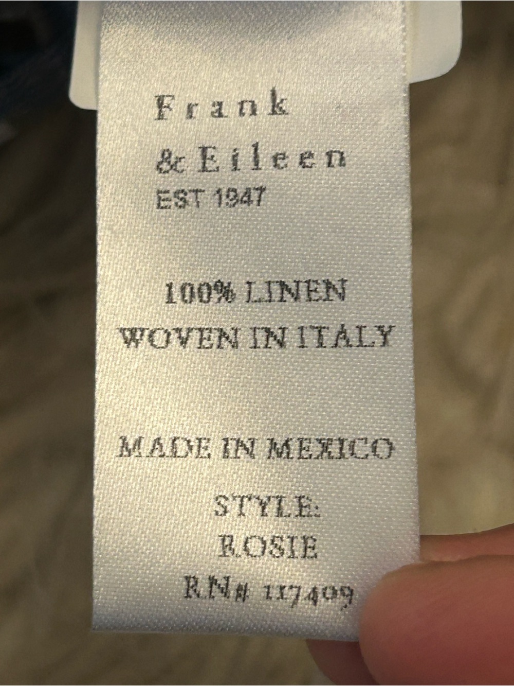 FRANK & EILEEN ‘Rosie’ 100% Linen Short Sleeve Shirt Floral & Bird Print - Picture 15 of 16